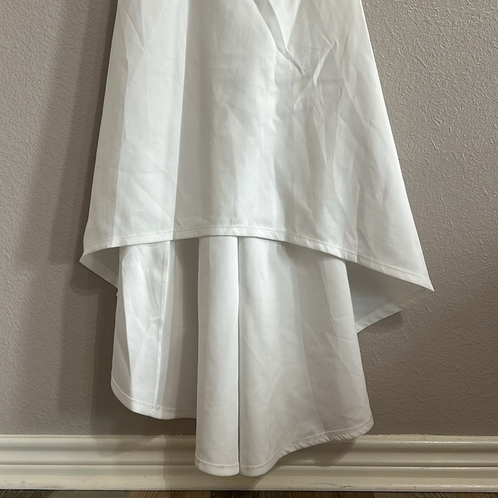 Giffniseti White Puff Sleeve Maxi Dress NWT - Picture 6 of 10